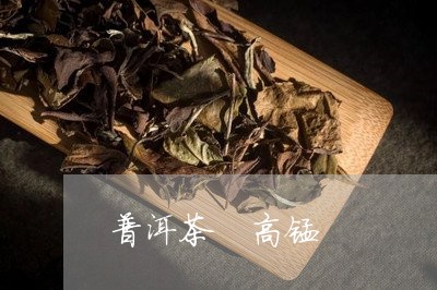 普洱茶 高锰/2023042670829